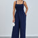 Effortless Wide Leg Cami Jumpsuit in Navy