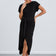 Classic Wrap Midi Dress in Timeless Black