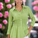 Long Sleeve Elasticated Waist Shirt in Lime Green