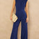 Chloe Elegant Wide Leg Jumpsuit in Sax