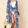 Lightweight Wrap Maxi Tunic in Scorpio Sax