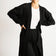 Embroidered Maxi Cardigan in Classic Black