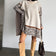 Cozy Leopard High-Neck Jumper - Camel