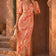 Flirty Flutter Sleeve Wrap Midi Dress in Orange Animal Print