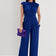 Sarry High neck Jumpsuit in Sax