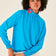 Laila High Neck top in Blue