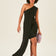 One Shoulder Mini Dress in Black
