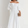 Bardot Elasticated Maxi Dress in White