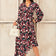 Asymmetrical Ruffle Hem Wrap Midi Dress
