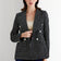 Monochrome Chess Tweed Double Breasted Blazer