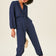 Jessica Wrap Jumpsuit in Navy