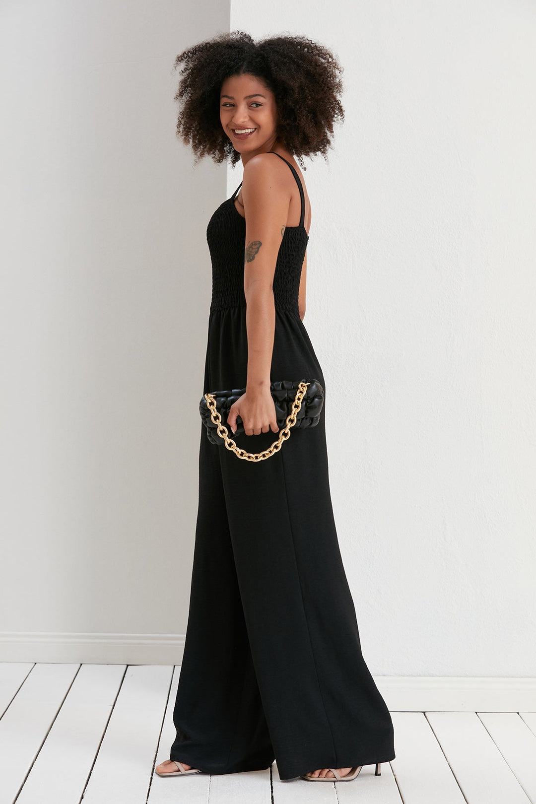 Summer Jumpsuits Wide leg Jumpsuit Black Cami Summer Jumpsuit Jenerique