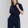 Shirt Wrap Playsuit in Navy Blue