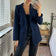 Oversized Single Breasted Blazer with 4 pockets